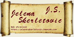 Jelena Skerletović vizit kartica
